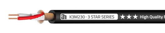 K3M230BLK Adam Hall mikrofónny kábel