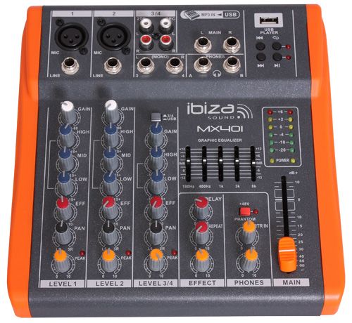 MX401 Ibiza Sound analógový mix. pult